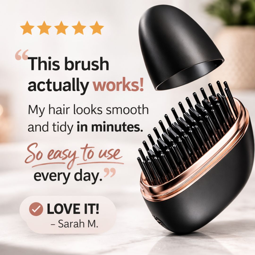 Portable Wireless Hair Straightening Brush