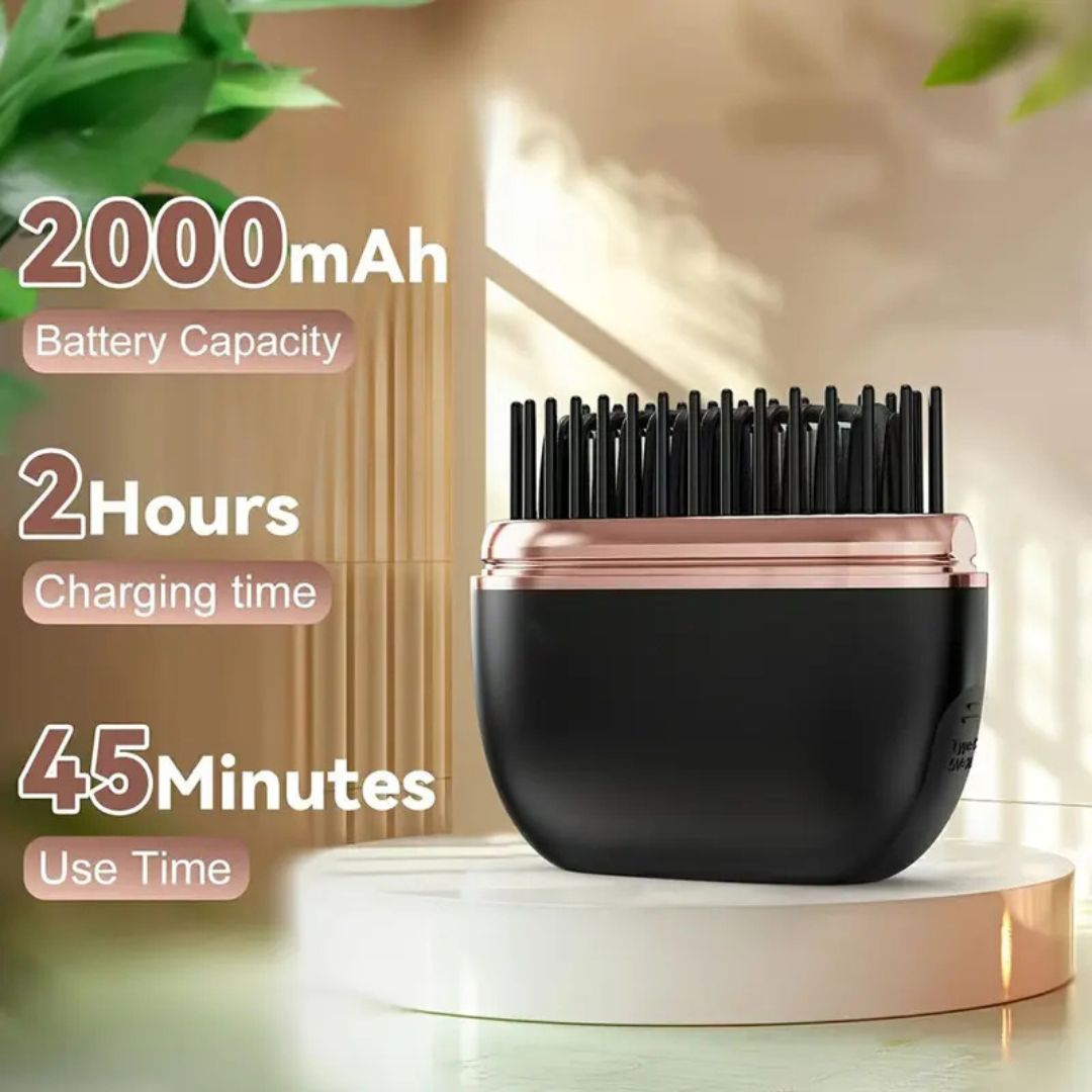 Portable Wireless Hair Straightening Brush