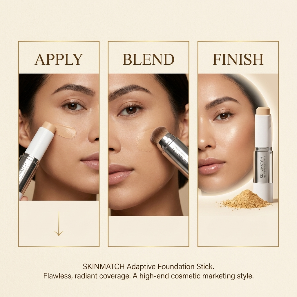 How to apply SkinMatch Foundation Stick for smooth flawless coverage