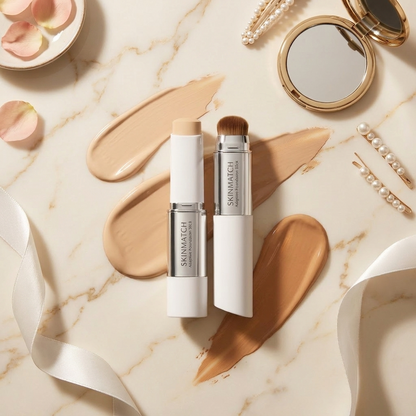 SkinMatch Foundation Stick luxury beauty foundation with built-in brush applicator